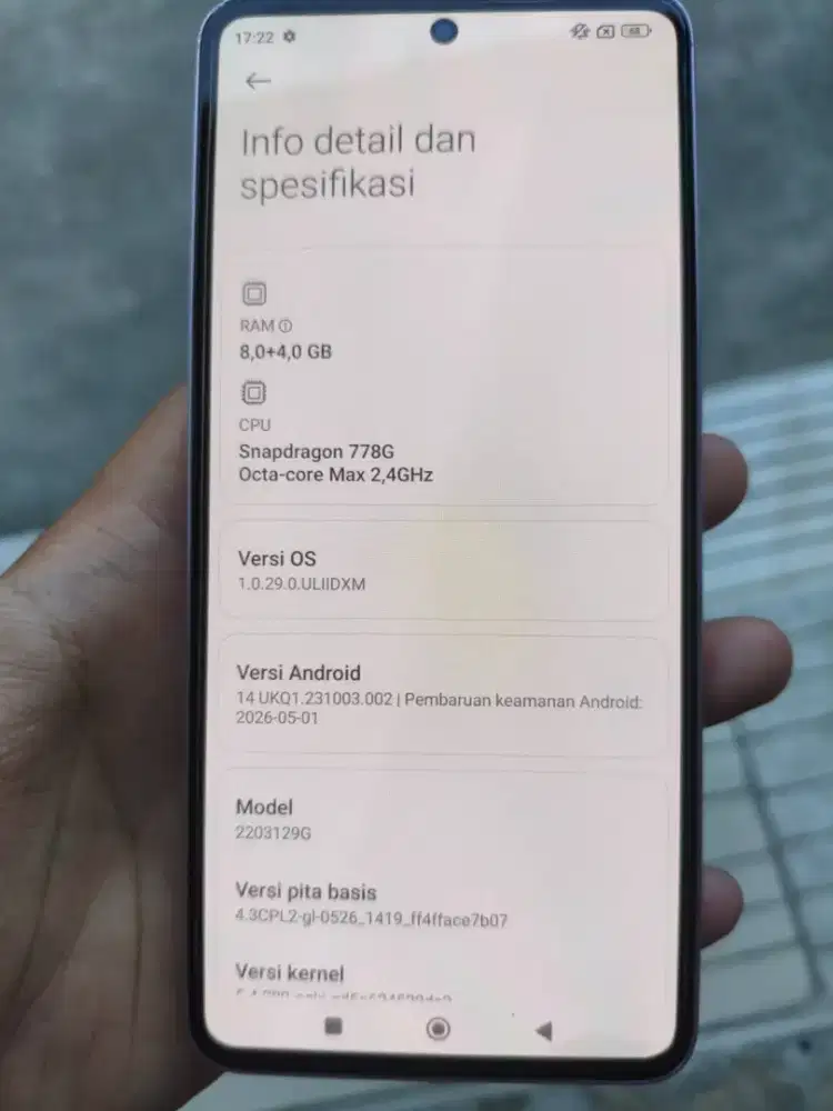 Mi 12 LITE 5G ( Limited Pink Lavender)
RAM 8+4/256GB MAHAR 3JTNego
