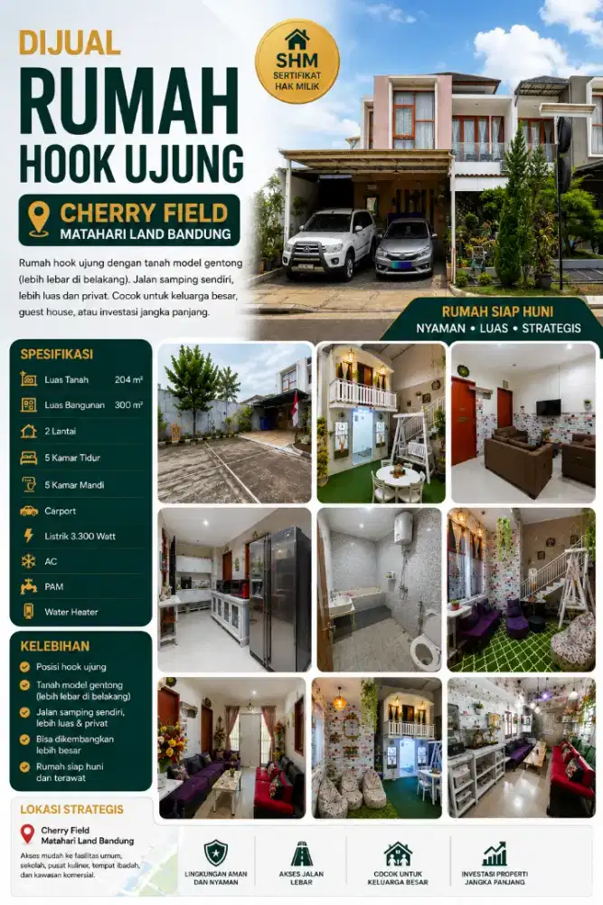 Jual Cepat Rumah di Cherry field Bandung