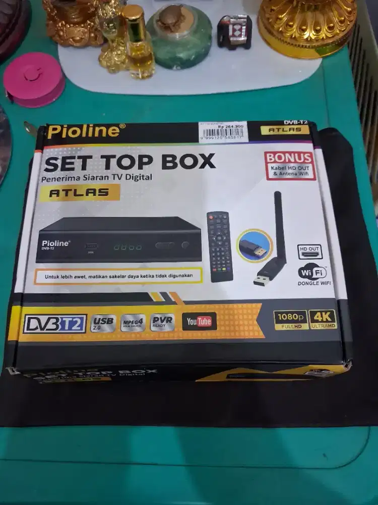 Set top box merk poline
Untuk sinyal tv atlas
Limited edition
Barang t