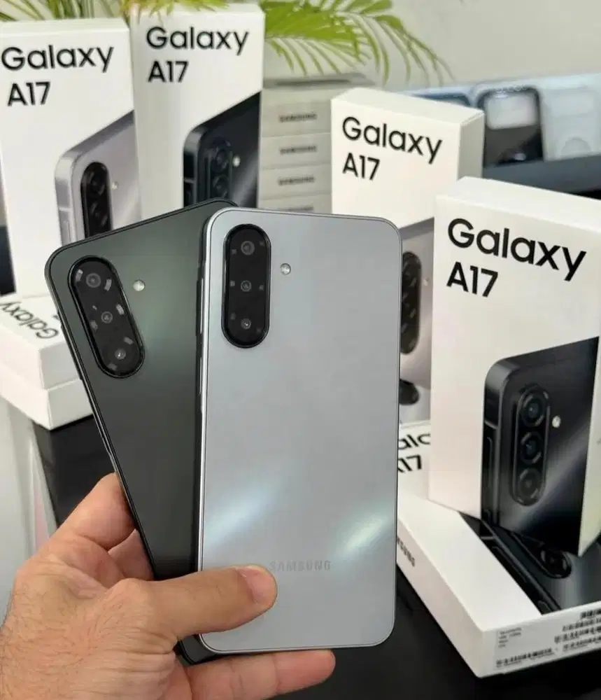 Samsung A17 4/128 gray (baru)(msi) free anti gores kaca