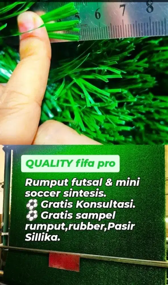 Rumput sintetis standar fifa