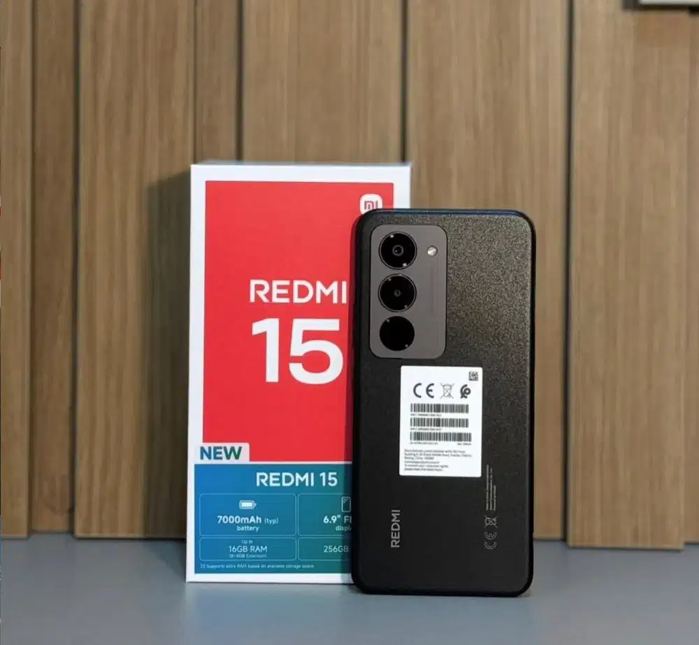 Xiaomi Redmi 15 8/256 black (baru), msi/ garansi resmi Indonesia