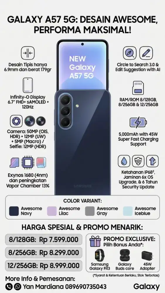 SAMSUNG GALAXY A57