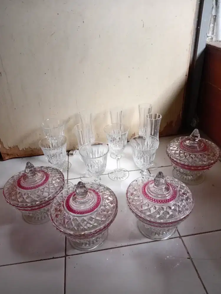 Jual toplles keristal sama gelas keristal
