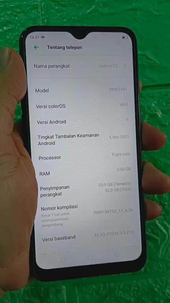 Jual cepat realme c2 3 32 biru murah terjangkau