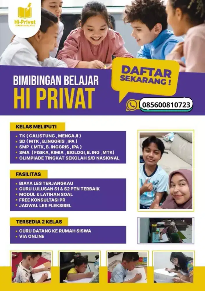 LES PRIVAT GURU DATANG KERUMAH
