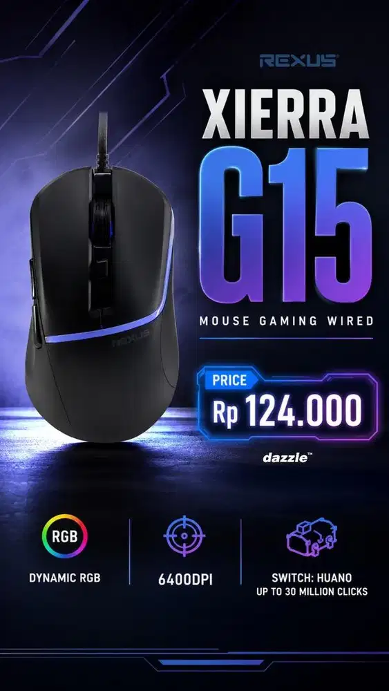 Mouse gaming Xierra G15