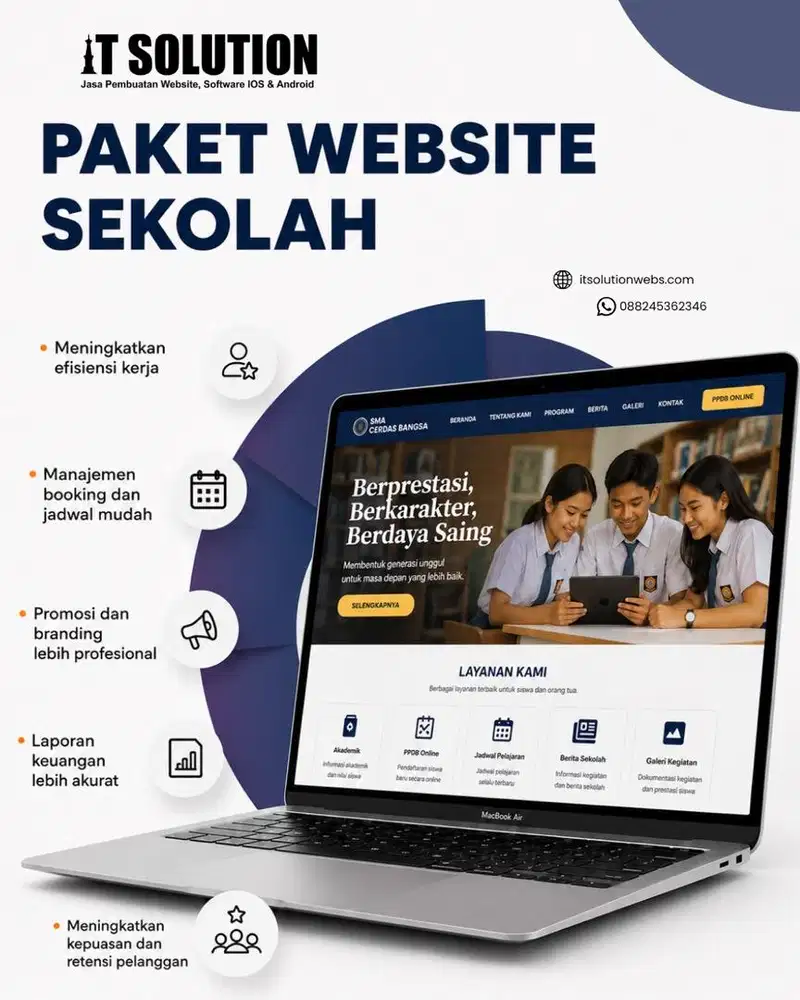 Paket Website Sekolah Profesional di Bekasi