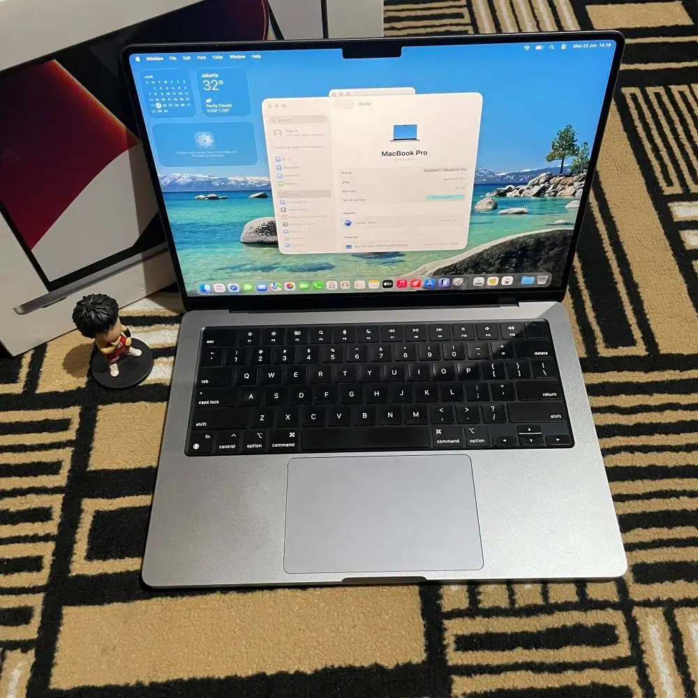 MacBook Pro 14 inci 2021 M1 PRO 16gb 512gb iBox Fullset Ori