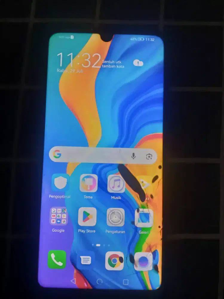 Huawei P30 Lite 6/128 GB Layar Retak Batangan