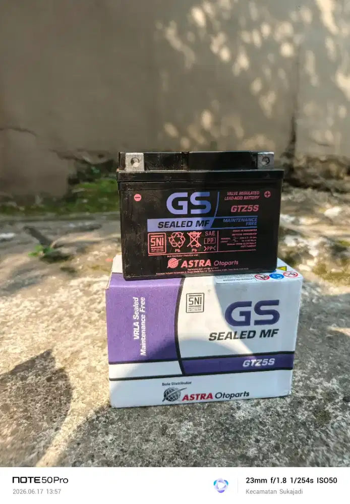 Aki gs astra gtz5s copotan mio z