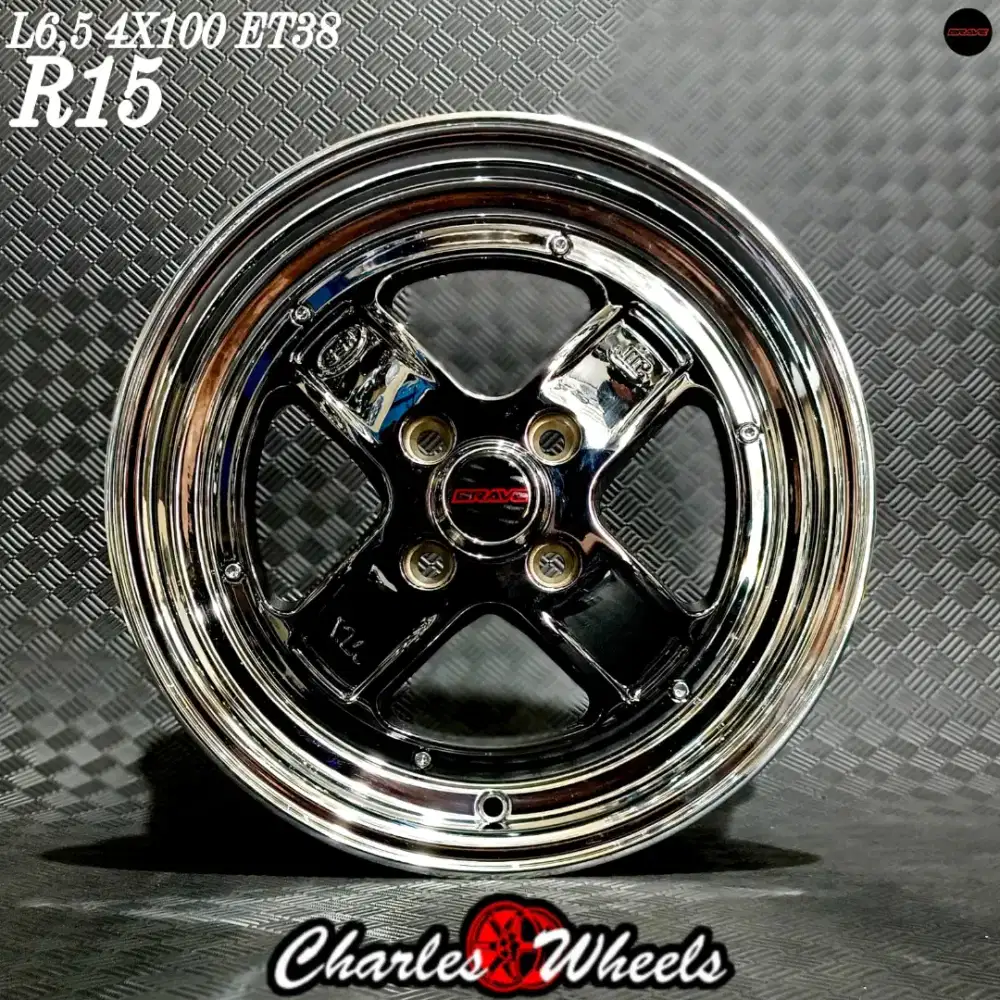 VELG BARU WORK EQUIP R15 BLACKCHROME