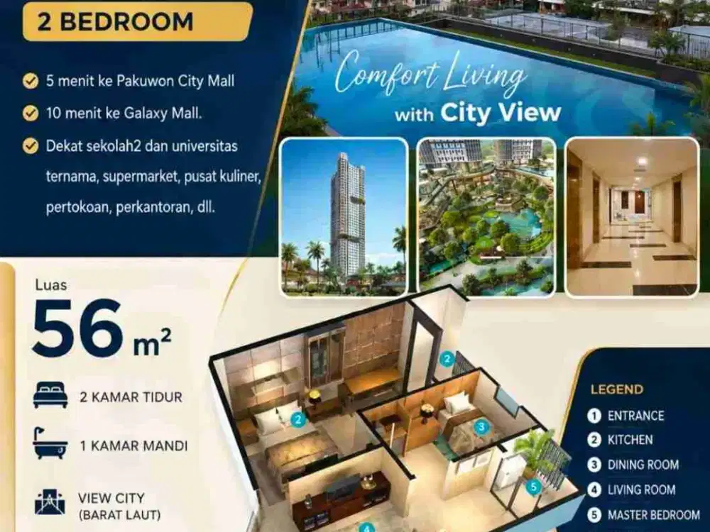 Dijual Apt Grand Dharmahusada Lagoon