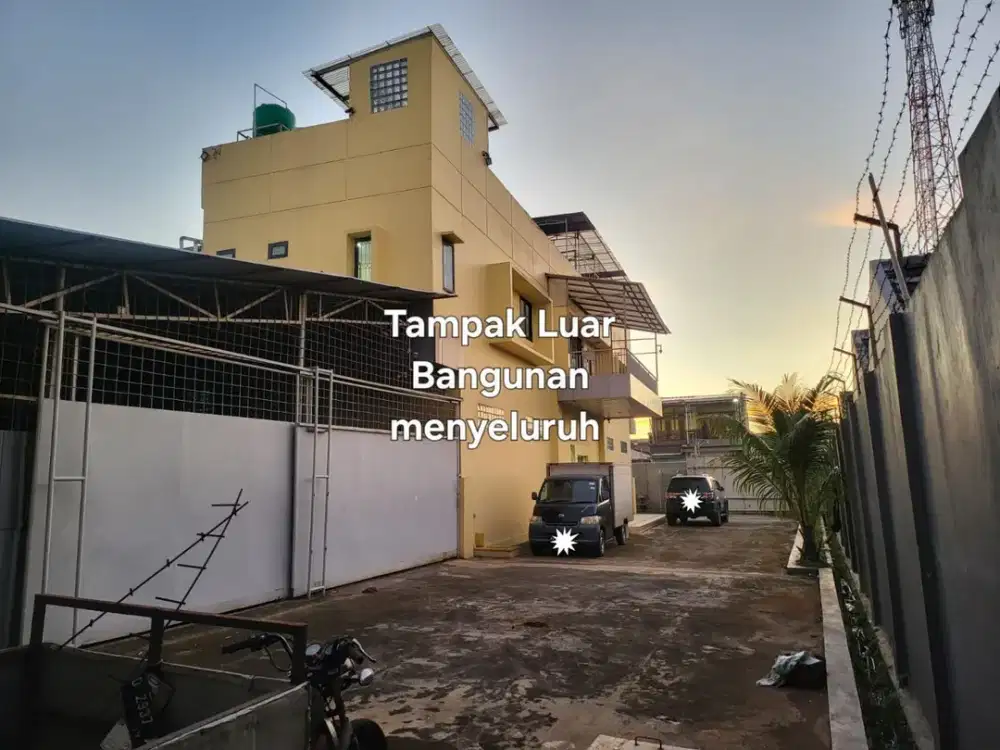 Gudang ex pabrik luas 2248m, Bekasi , rapi murah