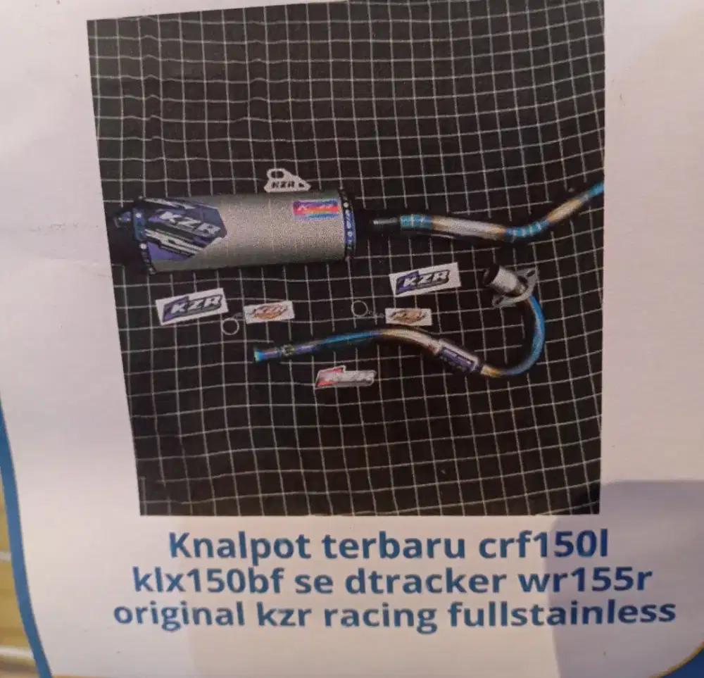 Knalpot terbaru crf150l klx150bf se dtracker wr155r ori kzr racing