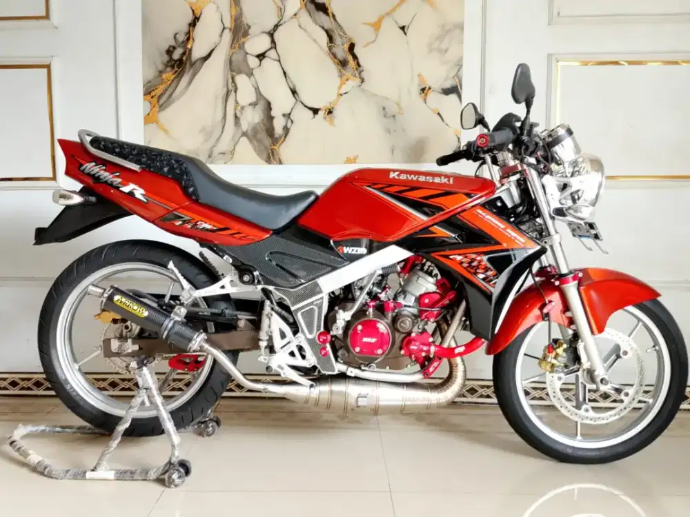 Kawasaki Ninja R 2015 Akhir Asli Orange Full Asesoris+Barang Oriny Ada