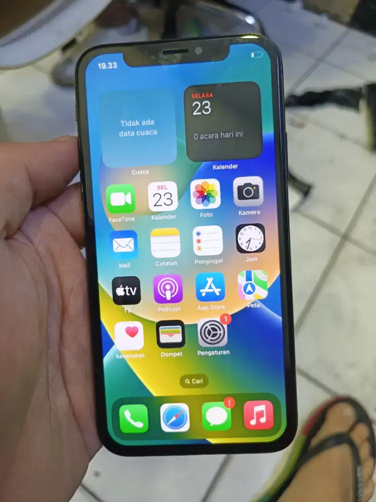 iPhone X 64gb inter Regis sinyal (permanen) batangan mulus normal jaya