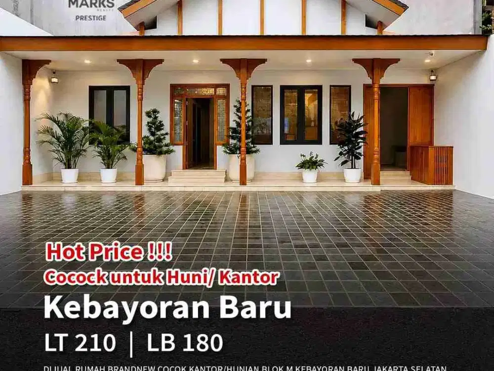 TURUN HARGA! RUMAH BRAND NEW DI BLOK M, HANYA 7 MENIT KE MRT BLOK M! 

 DIJUAL RUMAH BRAND NEW
Cocok untuk Hunian maupun Kantor

 Blok M, Kebayoran Baru, Jakarta Selatan