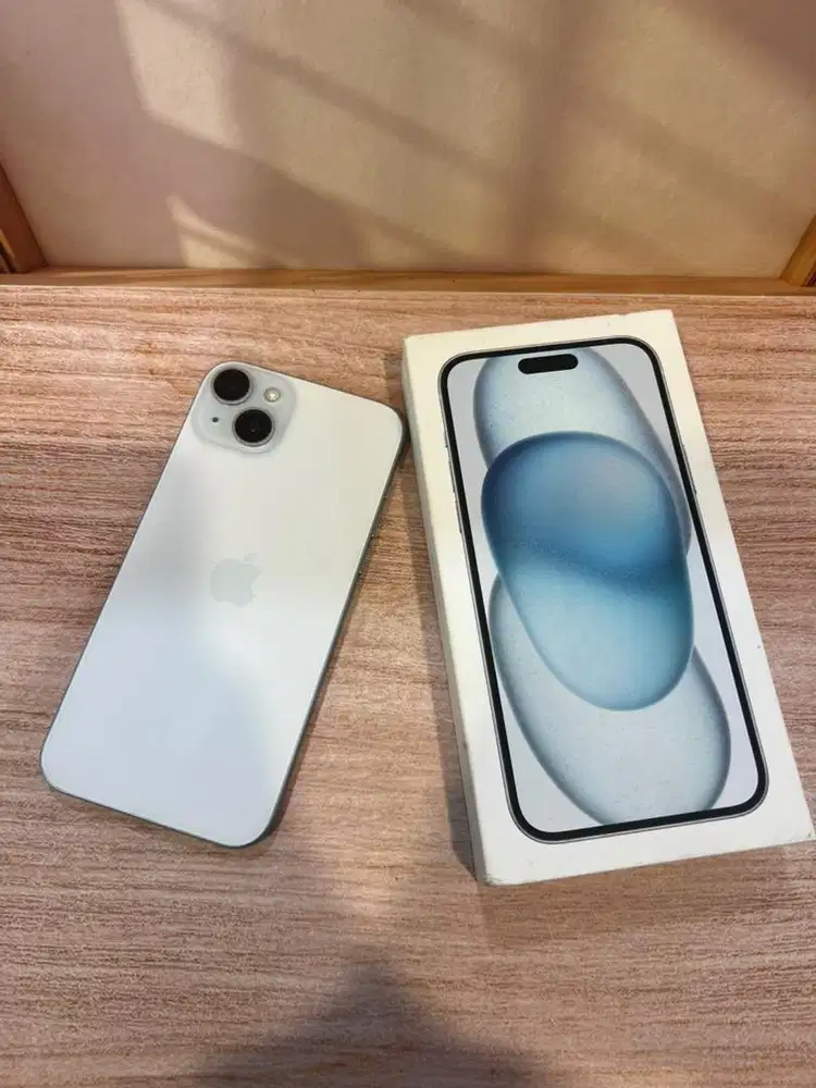 iPhone 15 Plus 128GB Blue Ex iBox BH 97% Lengkapl