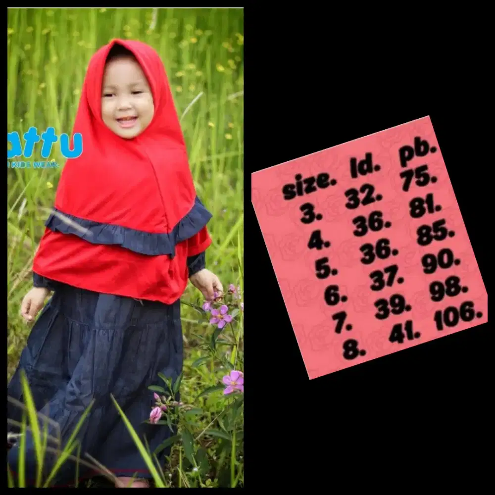 Baju gamis anak size 7