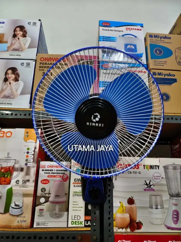 KIPAS ANGIN DINDING KECIL RINREI UKURAN 12 INCH BARANG BARU