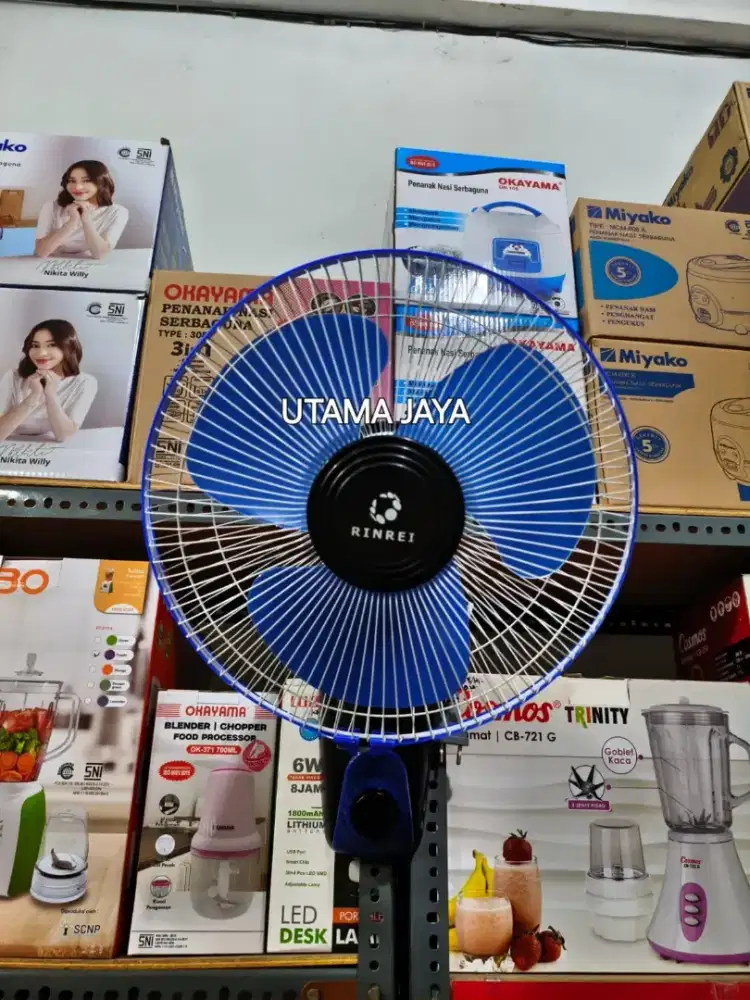 KIPAS ANGIN DINDING KECIL 12 INCH RINREI BARANG BARU
