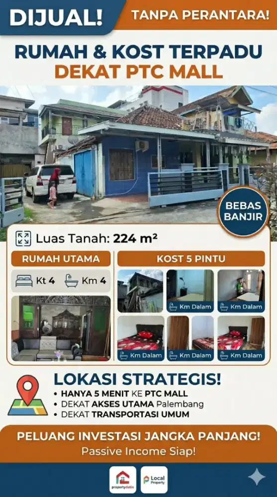 Di jual rumah + kost
