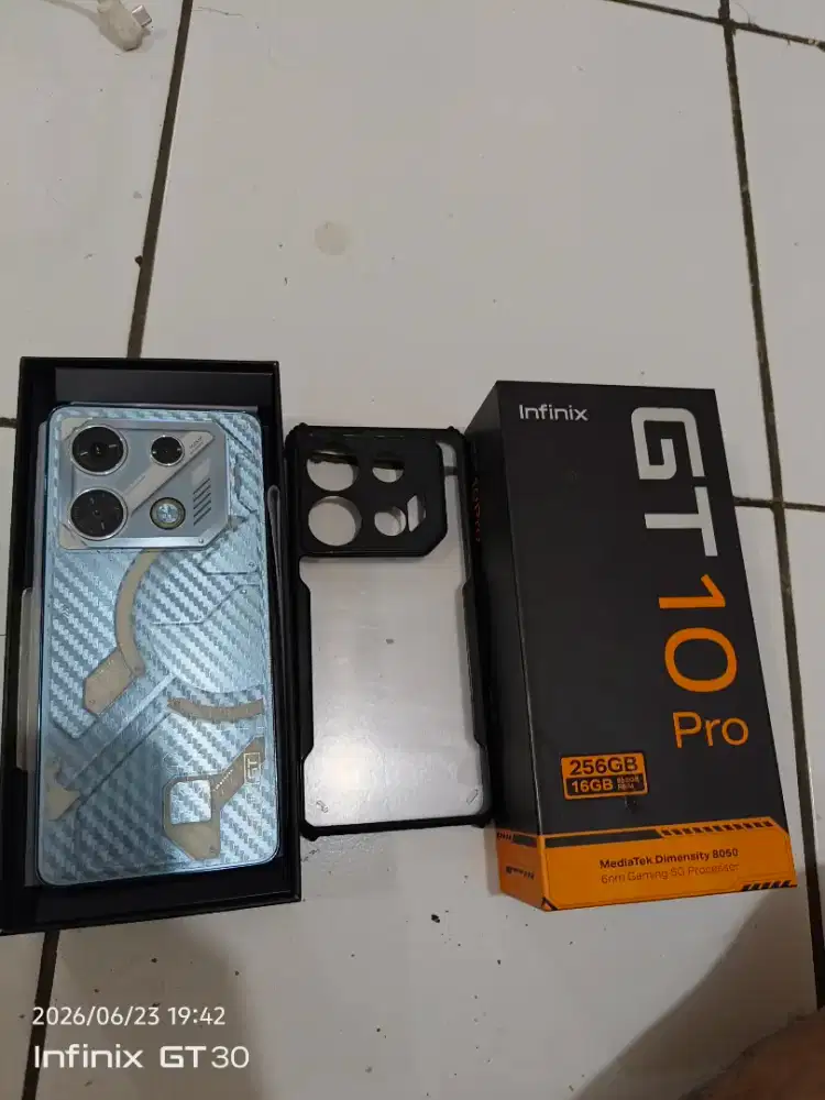 INFINIX GT 10 PRO RAM 8/256 GB FULLSET LENGKAP