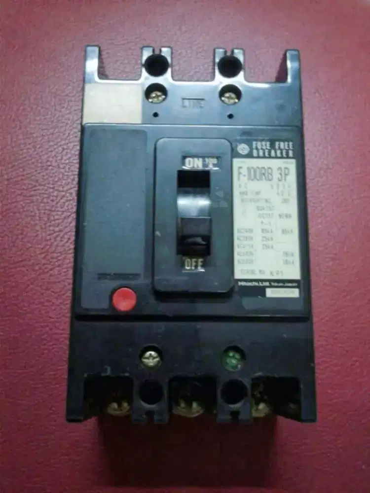 Mccb/circuit breaker Hitachi F-100RB 100A  3P  AC600V