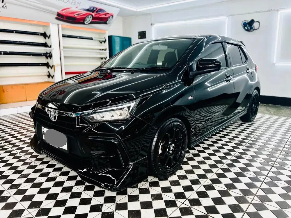 Toyota Agya Hitam 1.2 G CVT AT 2024 Km 14rb Pajak Feb 2027