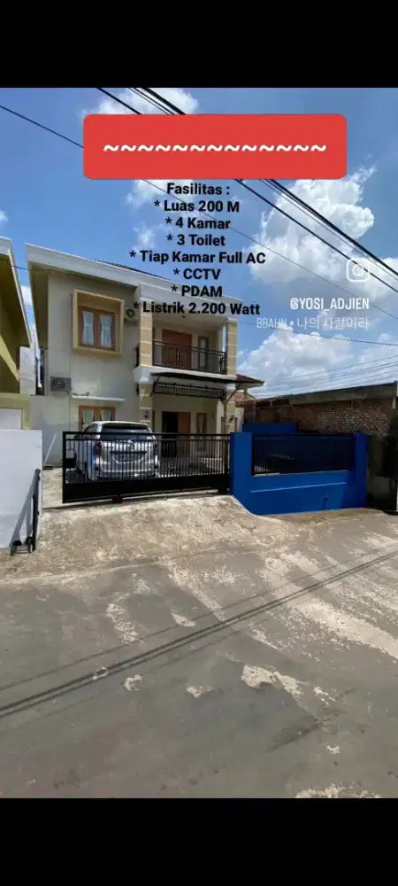 Rumah Disewakan Rp. 30.000.000/tahun SERIUS BAYAR