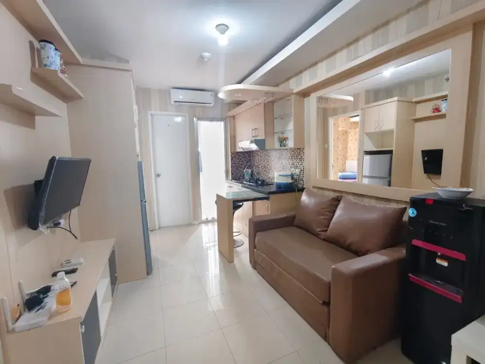 Sewa bassura 2 BR furnish 1 thn murah free ipl