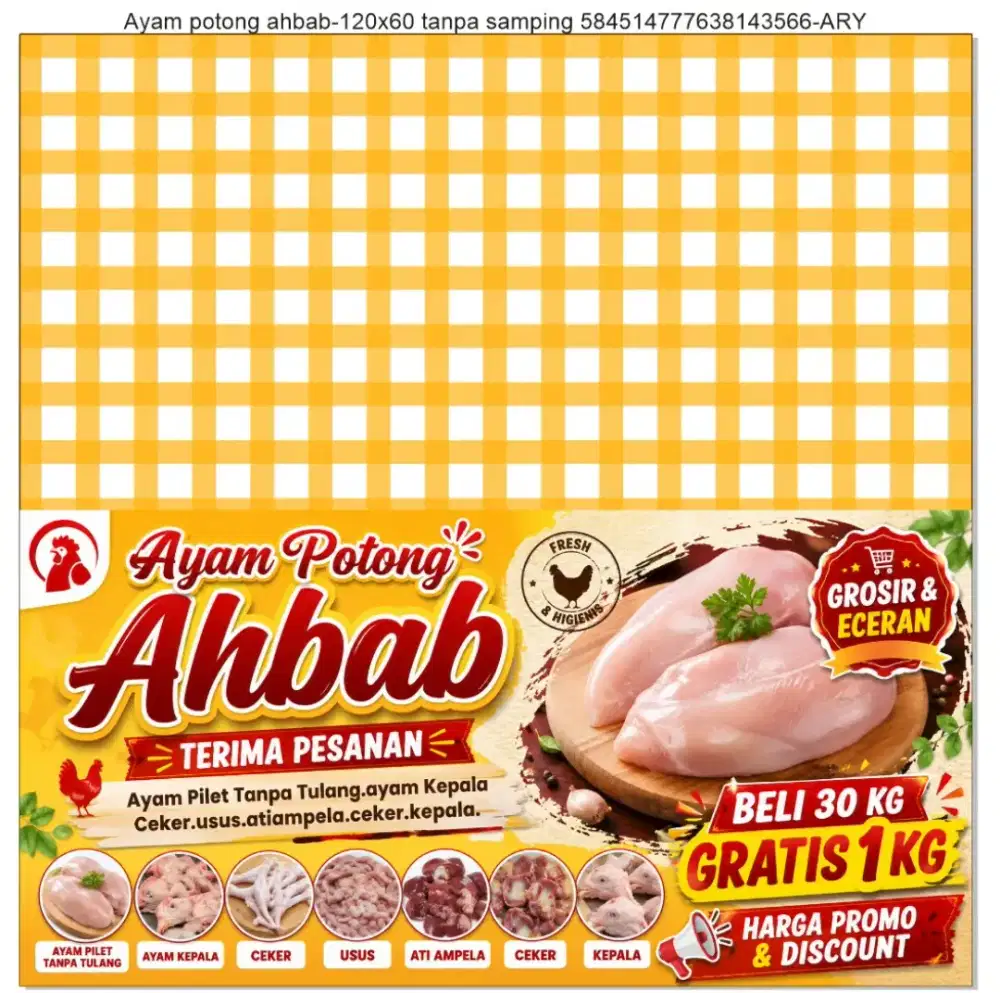Reseller pedagang ayam potong beli putus