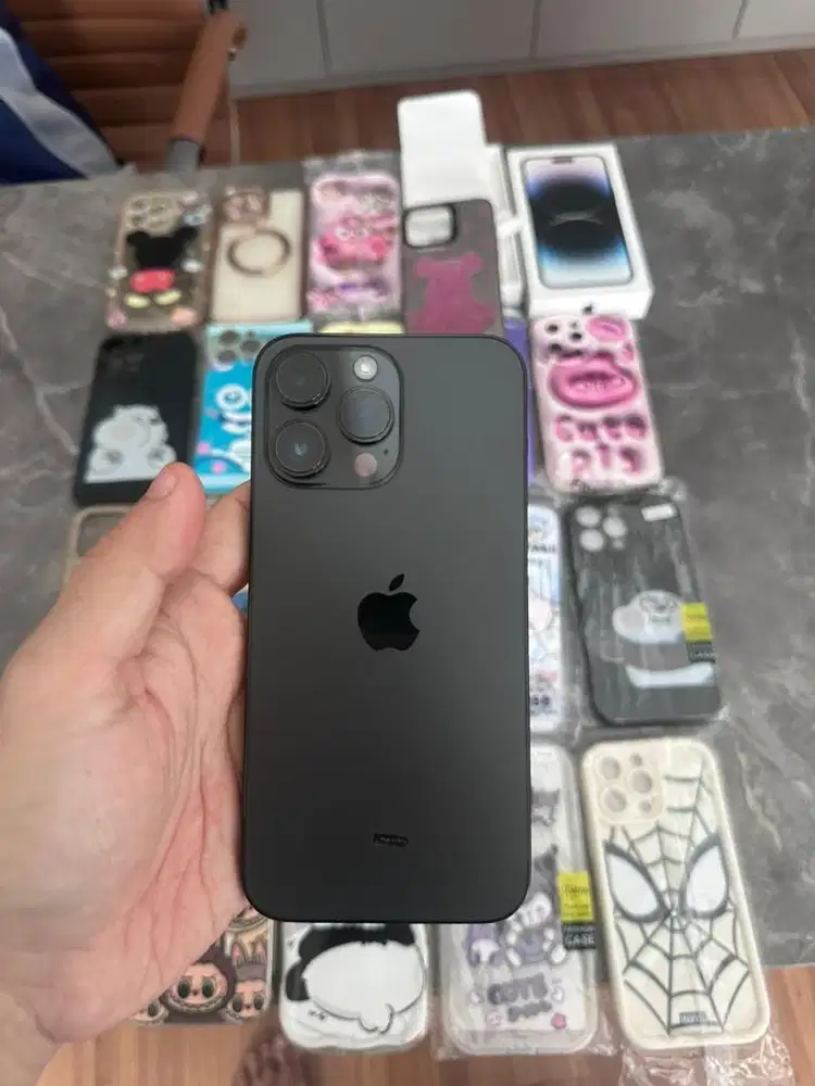 Dijual iphone 14 pro max pm 1tb black ip14 promax murah bekas ibox ori