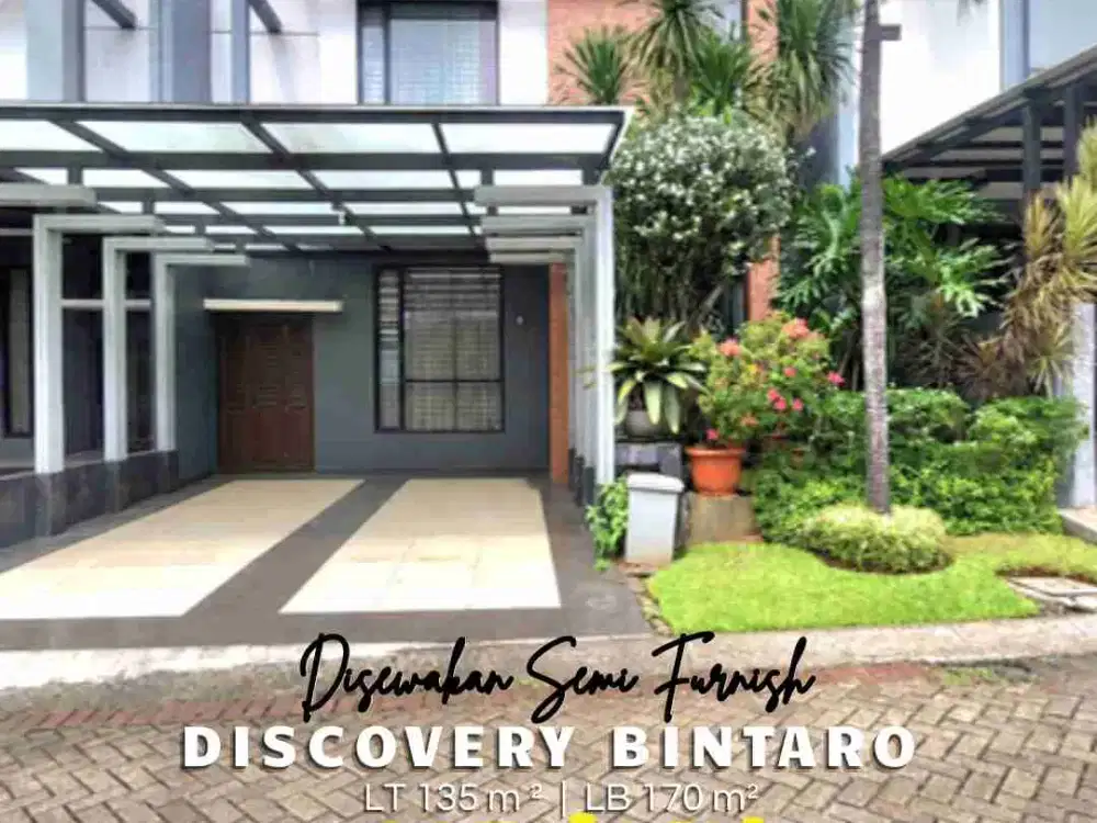 Disewakan Plaing Murah Rumah Premium Area Discovery Bintaro Jaya
Lokasi Strategis,Lingkungan Nyaman 5 menit ke Pintu Tol