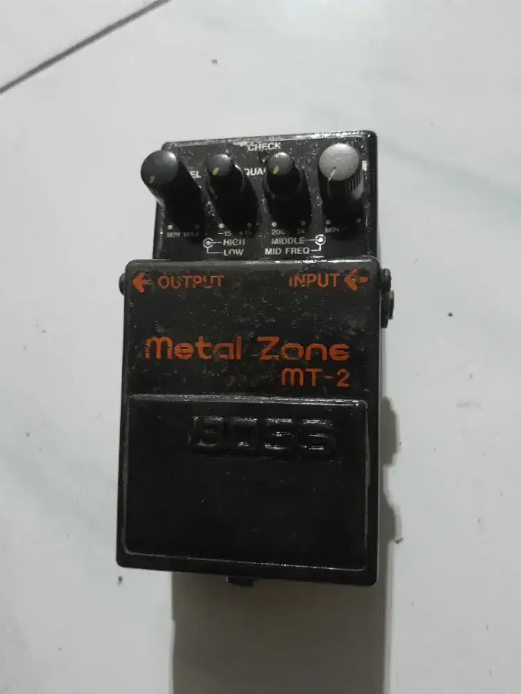 Efek gitar Metal Zone boss bukan gitar listrik bas ampli updown headle