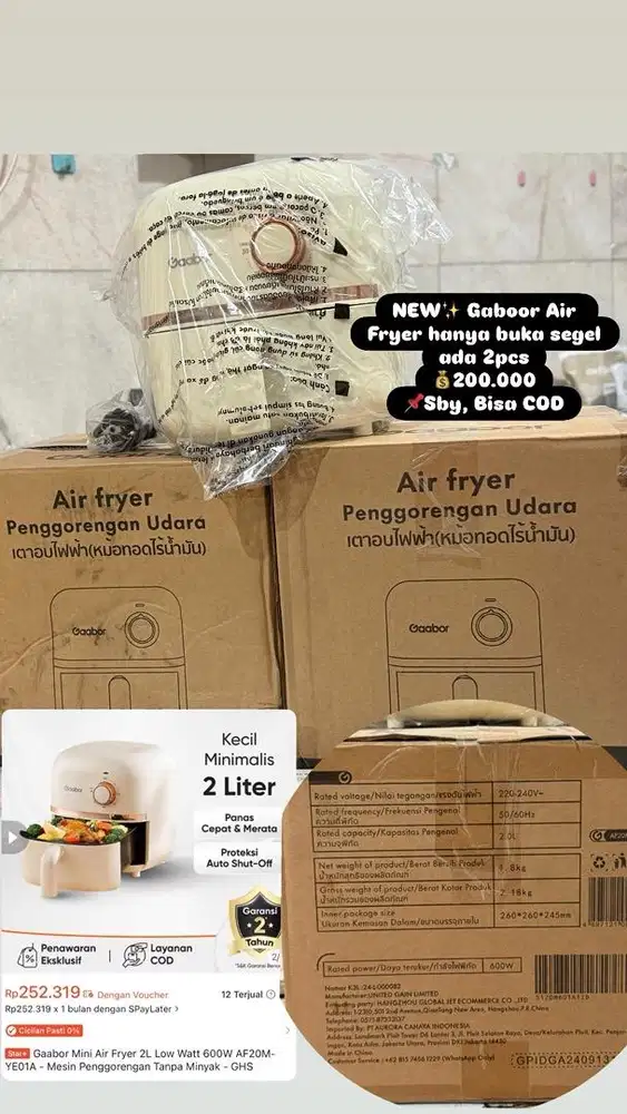 New Gaabor Air Fyer