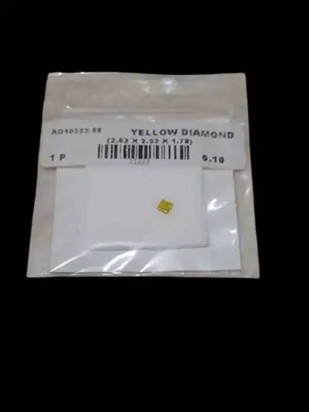 Yellow Diamond asli 0.10Kt