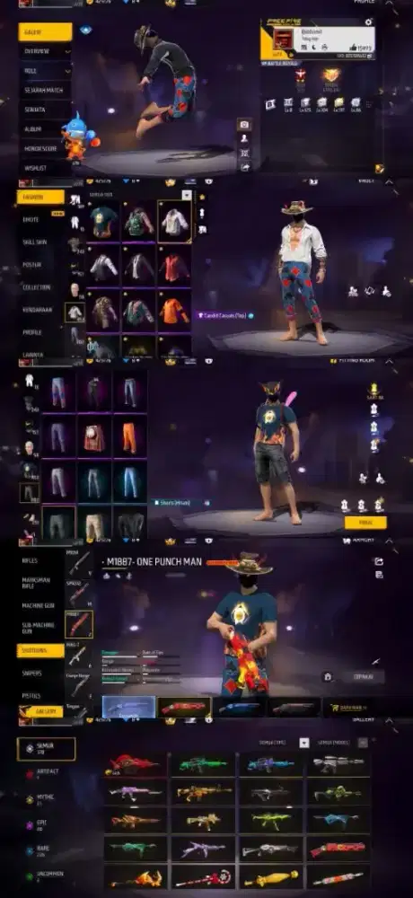 Jual akun free fire terpercaya dan amanah yg minat hub sekarang