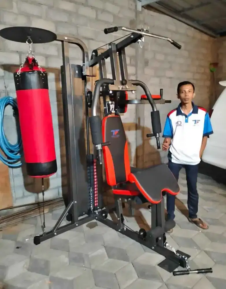 ALAT FITNESS HOME GYM 3 SISI SAMSAK GRATIS SARUNG TINJU