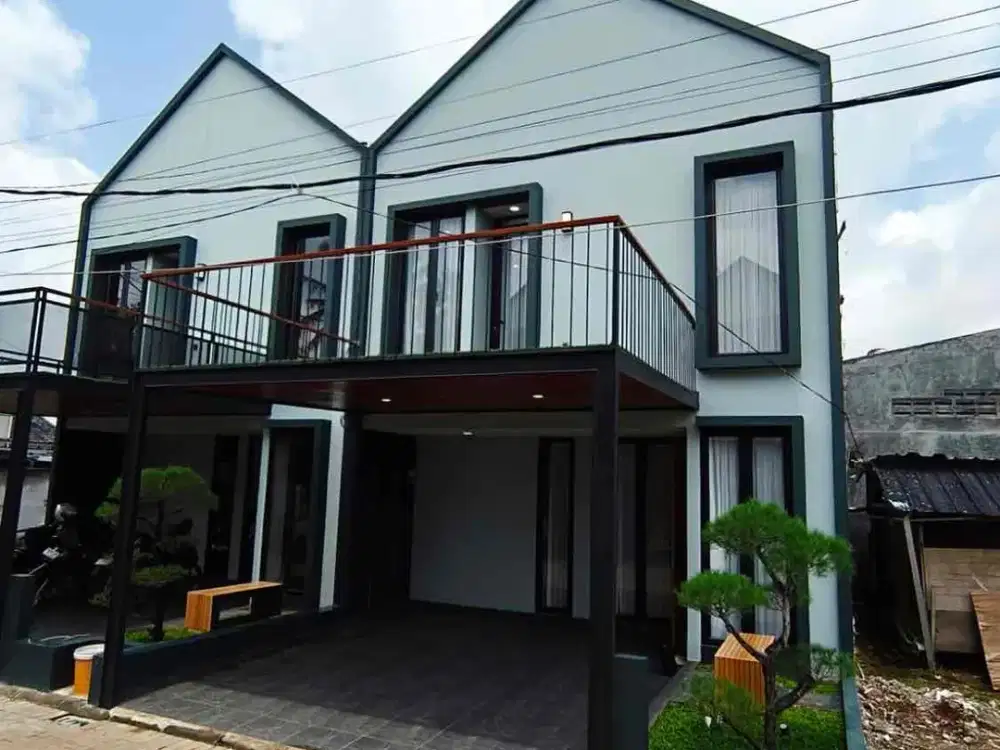 Rumah Dijual 2 Lantai Di Bojongsari Semi Furnished Dp 0% Bebas Biaya