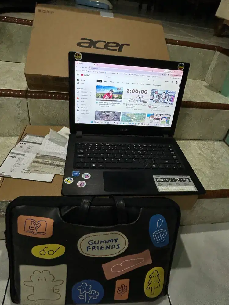 Laptop Acer Bekas Mulus Fullset Box Original Siap Pakai untuk Belajar