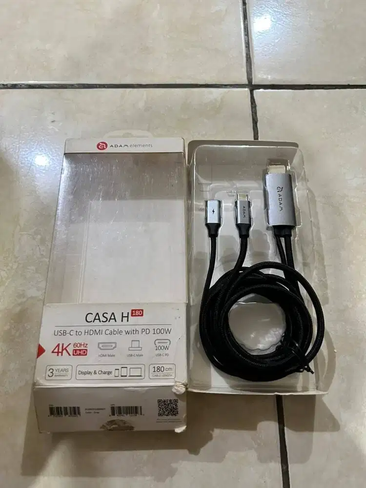 Adam Elements Data Converter & Cable Data USB-C to HDMI & Type-C PD 10