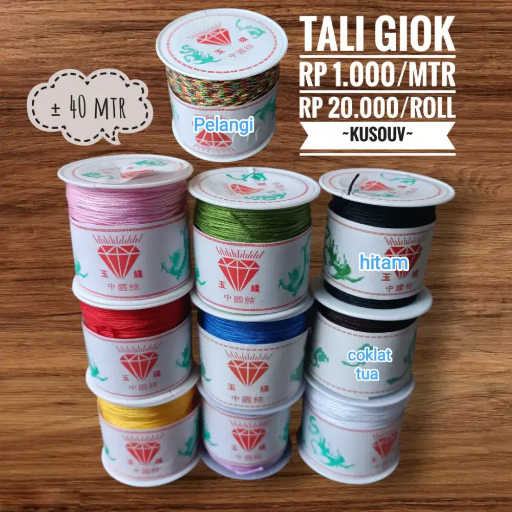 Tali Giok/Tali Cina/Tali China/Tali Gelang/Tali Shambala/Sambala