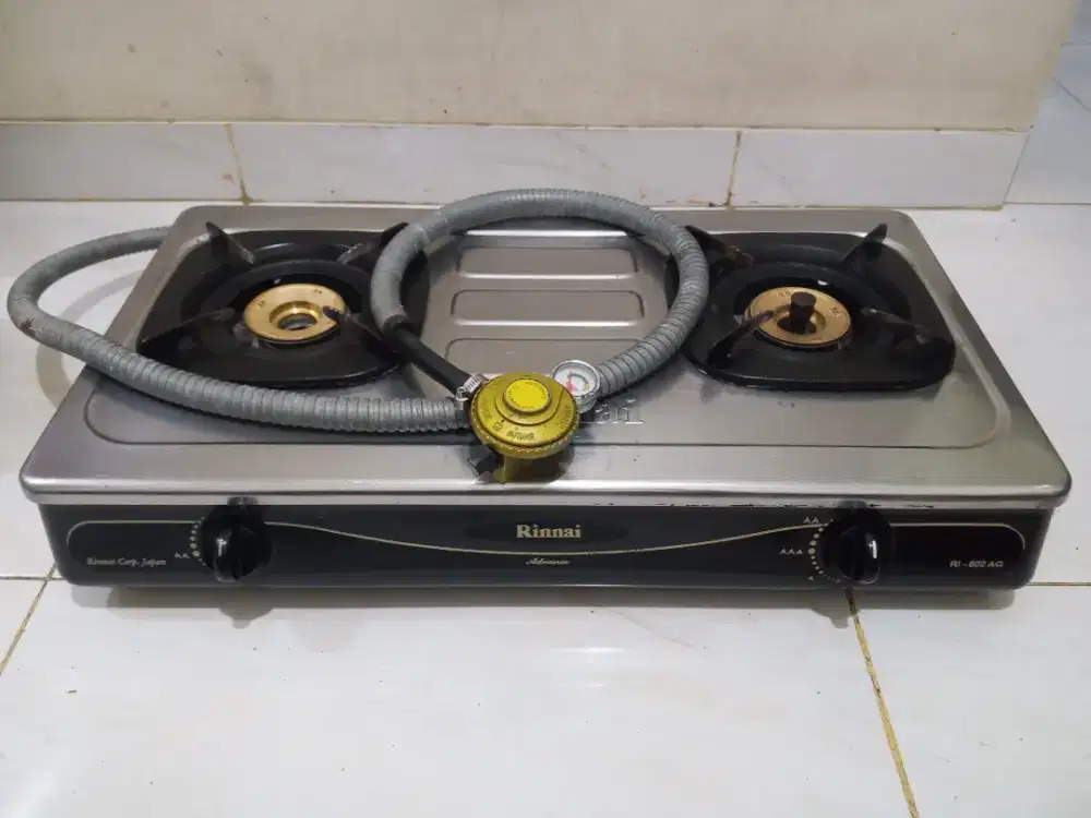 Kompor gas Rinnai RI-602 AG + selang regulator