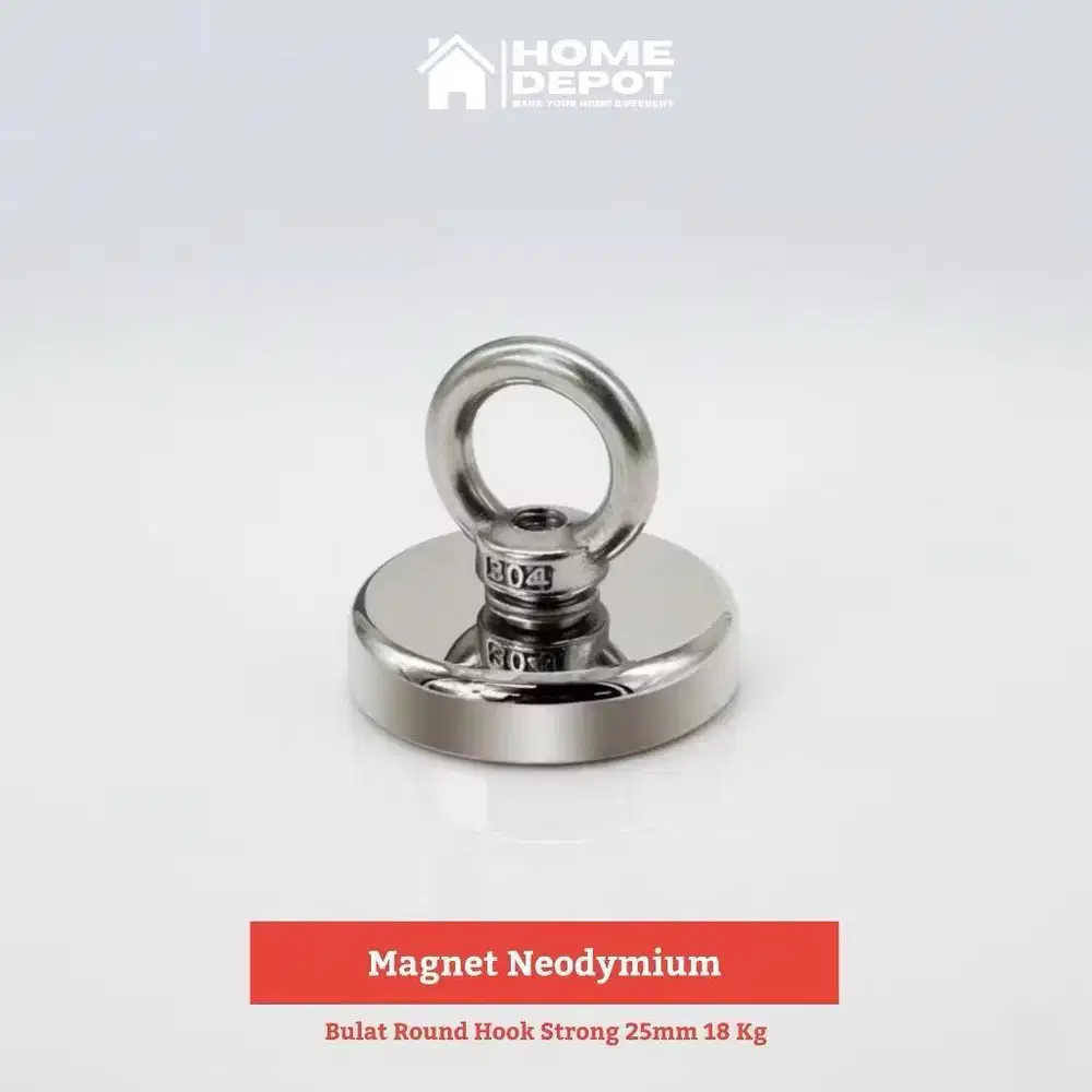 Magnet premium neodymium bulat super kuat round hook strong 25mm 18-20