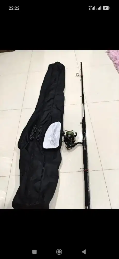 Dijual alat pancing dan tas pancing 150cm