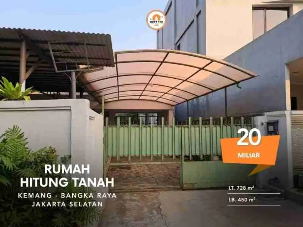 Dijual Rumah di bawah NJOP Bangka Kemang Jakarta Selatan