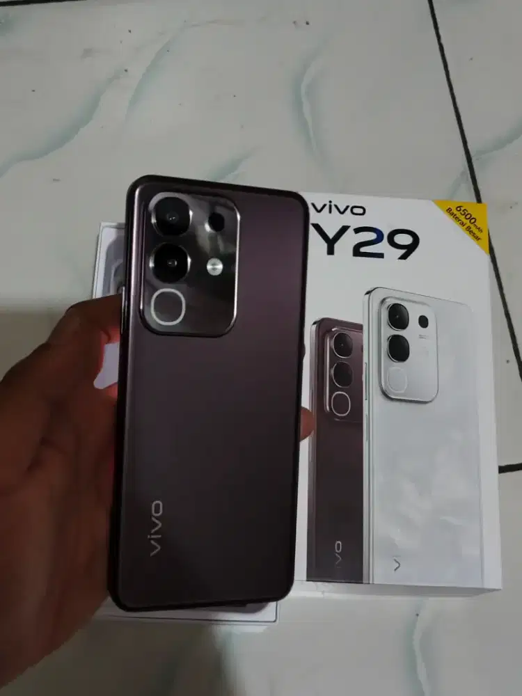Vivo y29 8/256gb brown fullset mulus garansi on