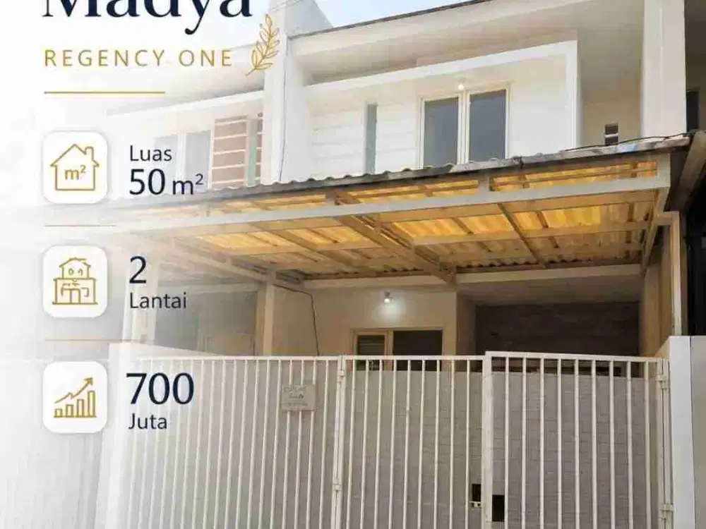 Dijual Rumah 2 Lantai Kapas Madya Regency One 
Dekat Kenjeran